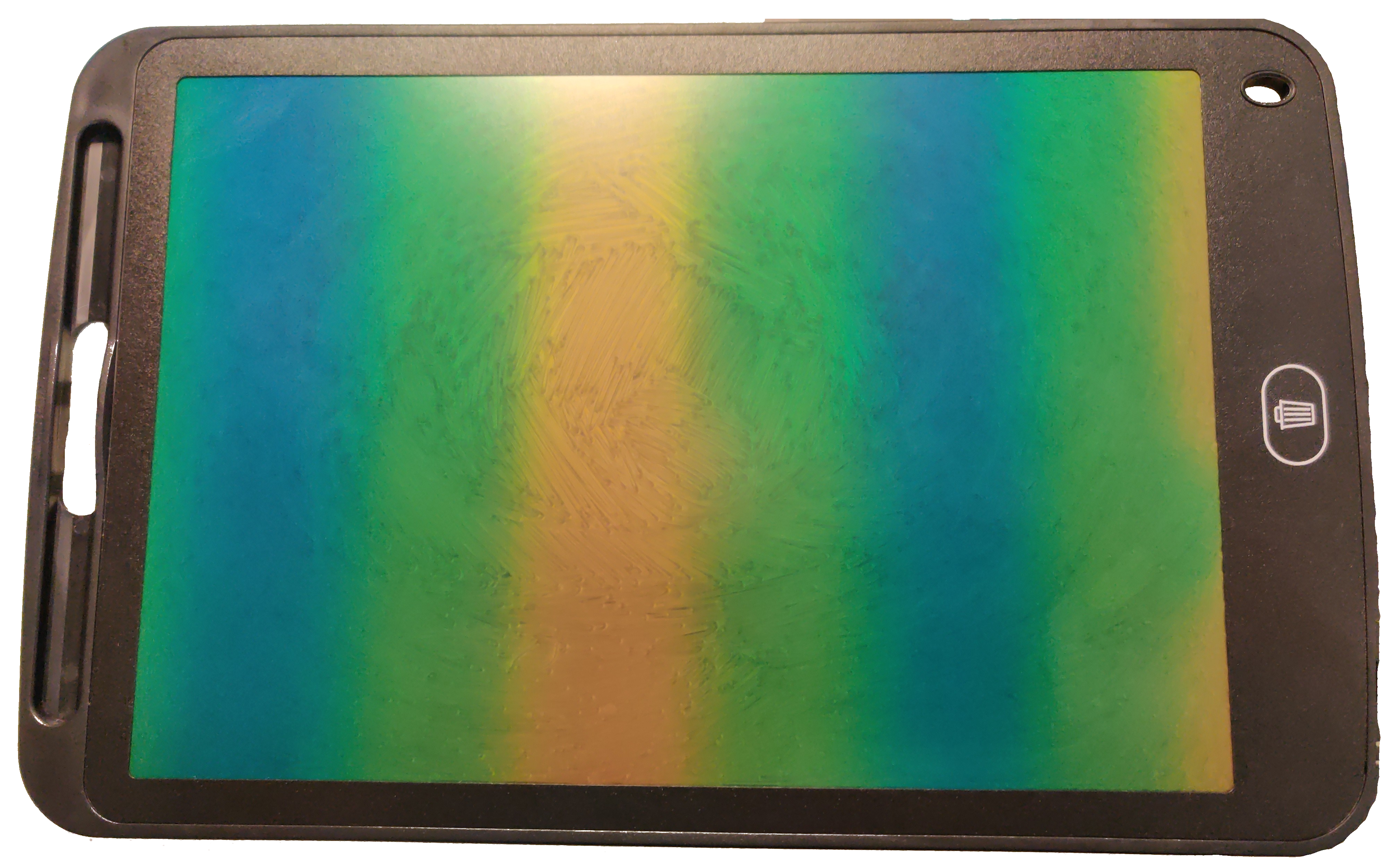 Tablet screen filled